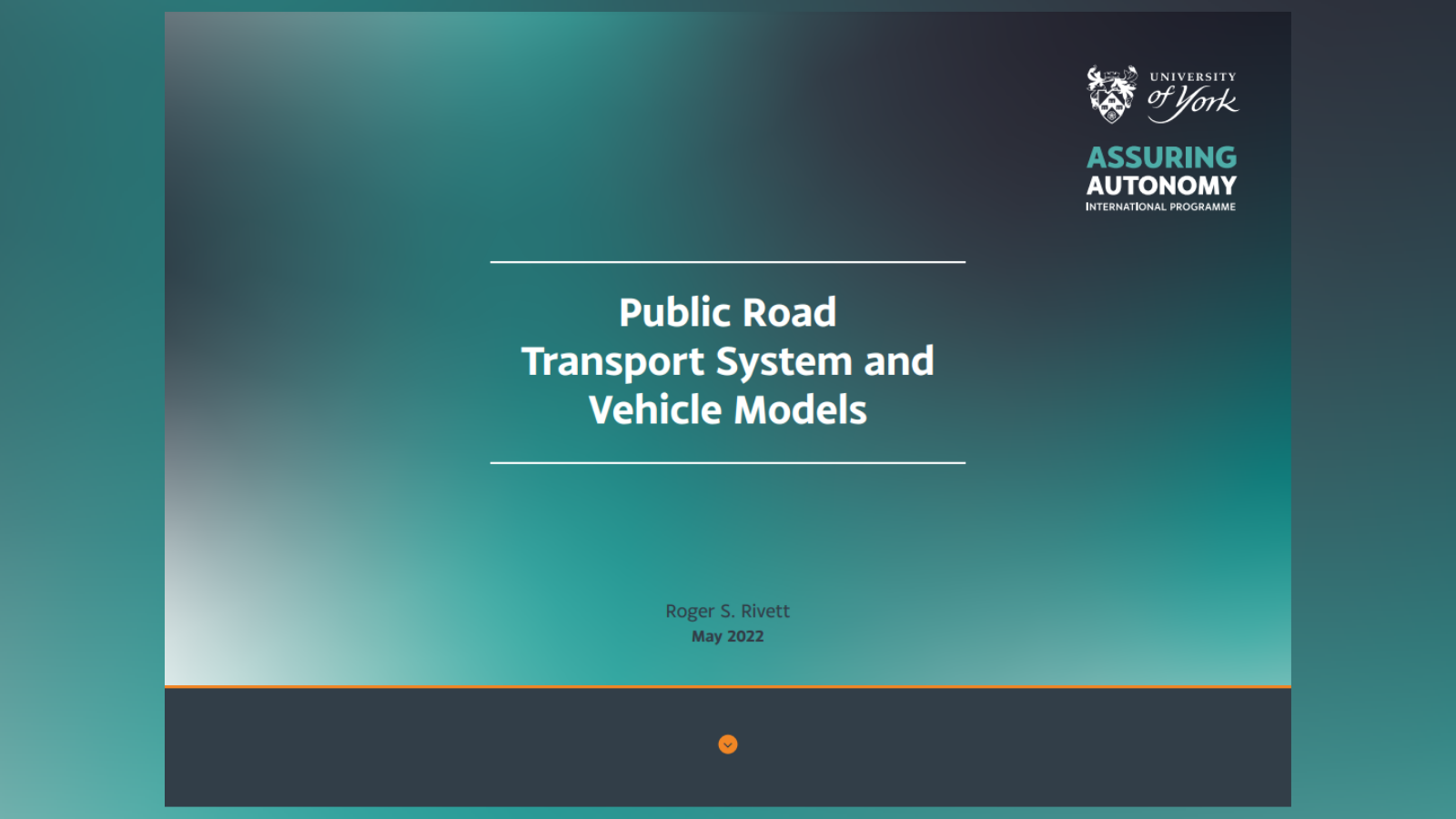 Front cover of the report: Public Road Transport System and Vehicle Models by Dr Roger Rivett